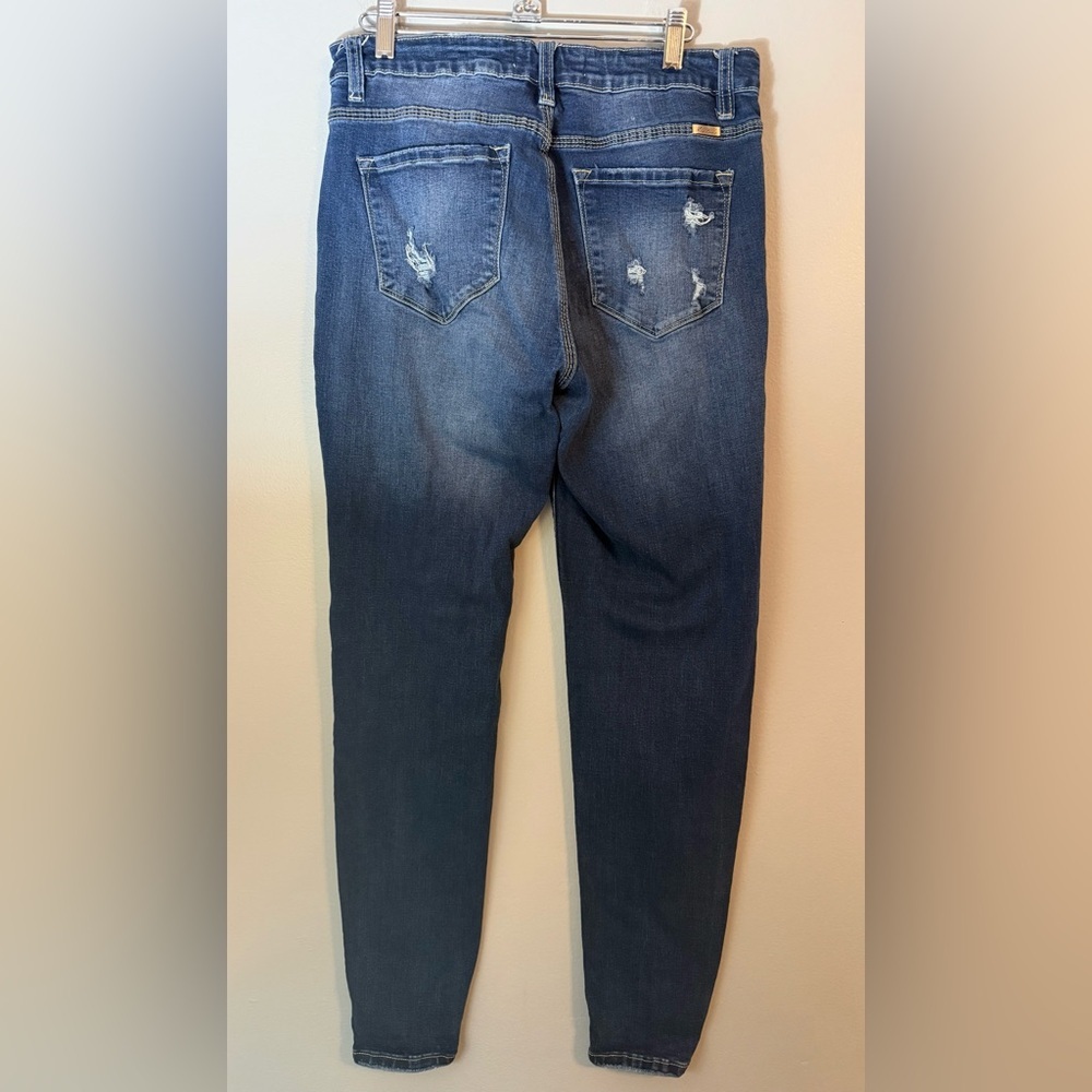 KanCan Chelsea High Rise Super Skinny Dark Wash Blue Jeans Size 11/29 - Picture 4 of 13